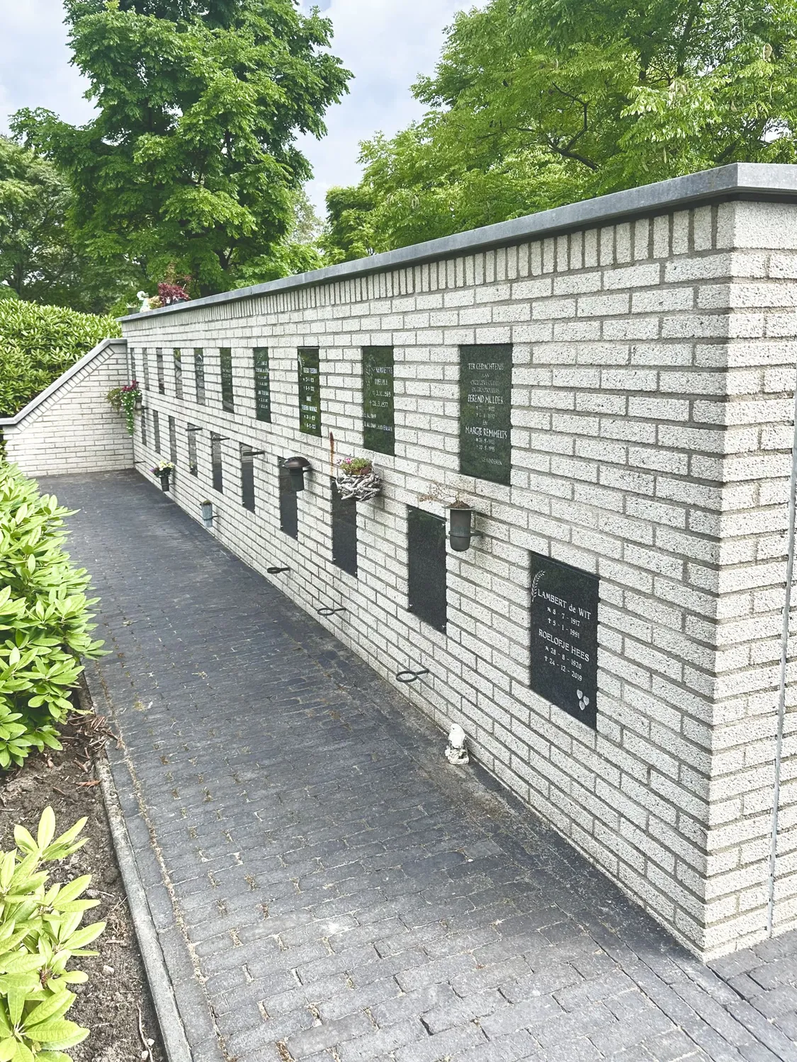 Gereinigde stenen gevel